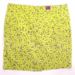 Lane Bryant Women's Pencil Skirt Green Gray Floral Stretch Plus Career - Size 26